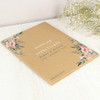 Personalised Rustic Card Wedding Certificate Display Book