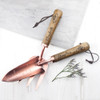 Personalised Luxe Copper Trowel & Fork Gift Set