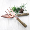 Personalised Luxe Copper Trowel & Fork Gift Set