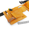Personalised Leather Two Pocket Tool Belt