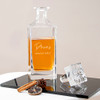 Personalised Classic Signature Glass Whiskey Decanter