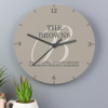 Personalised Wooden Family Clock