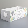 Personalised Easter Treats White Wooden Crate