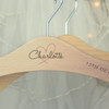Personalised Wedding Dress Heart Wooden Hanger