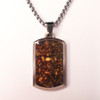 Personalised Men's Tiger's Eye Dog Tag Necklace 