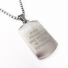 Personalised Men's Tiger's Eye Dog Tag Necklace 