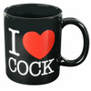 I Love Cock Mug - Black