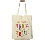 Personalised Cotton Reusable Halloween Trick Or Treat Goody Tote Bag