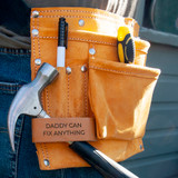 Personalised Leather Two Pocket Tool Belt