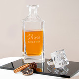 Personalised Classic Signature Glass Whiskey Decanter