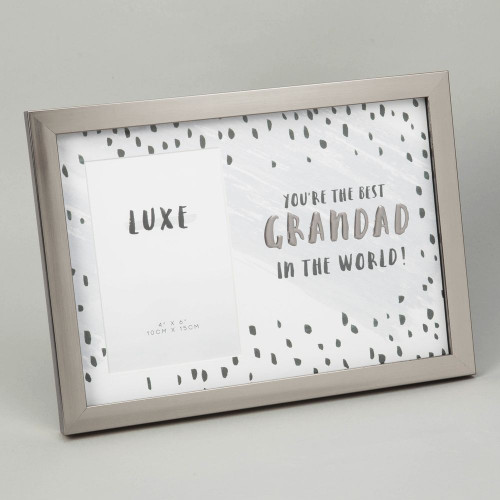 You're The Best GRANDAD  In The World - GUNMETAL GREY PHOTO FRAME