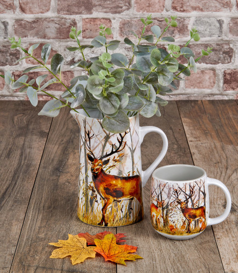 Majestic Stag Ceramic Jug 