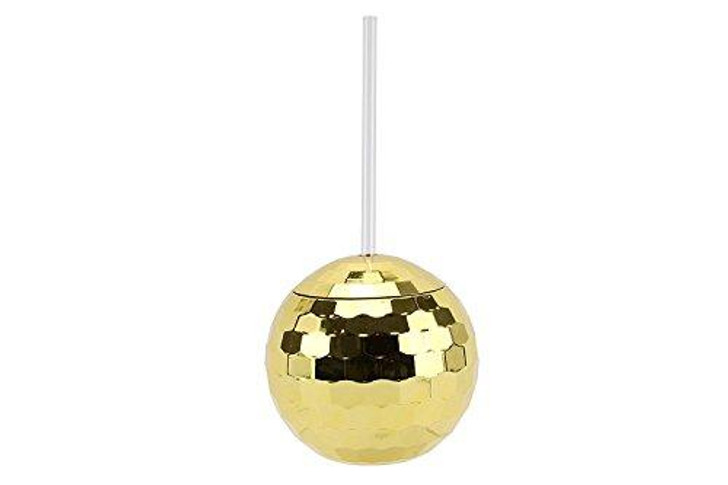 Gold Disco Ball Cocktail Glass