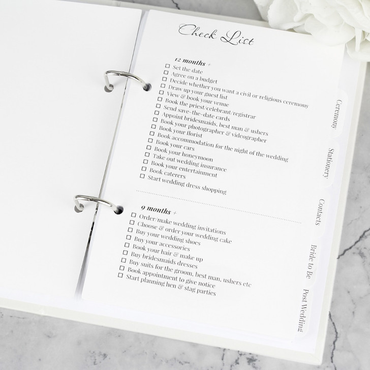 Personalised Floral Watercolour Wedding Planner