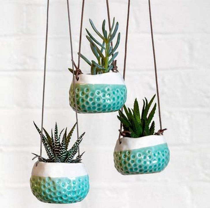 Burgon & Ball Baby Dotty Hanging Pot