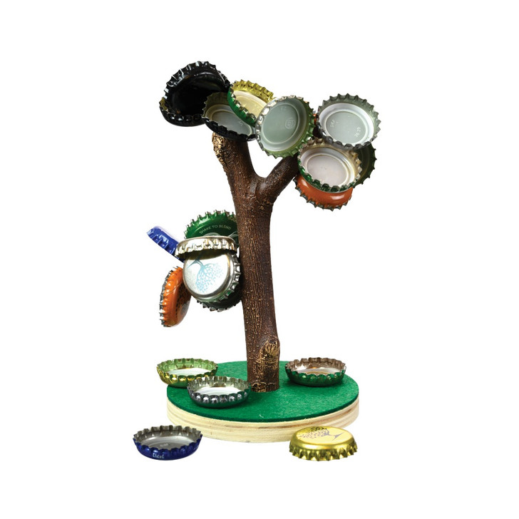 Magnetic Beer Bottle Cap Tree