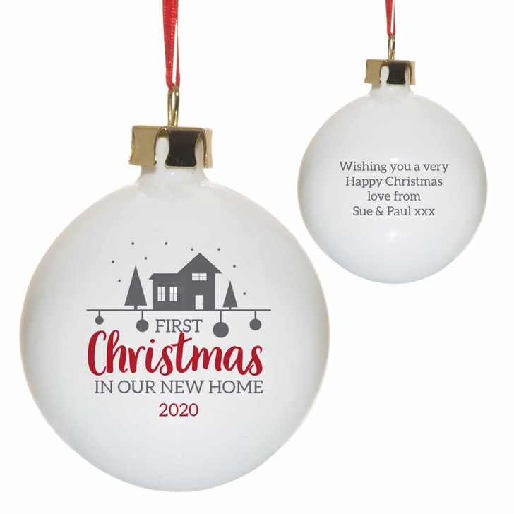 First Christmas In Our New Home Bauble