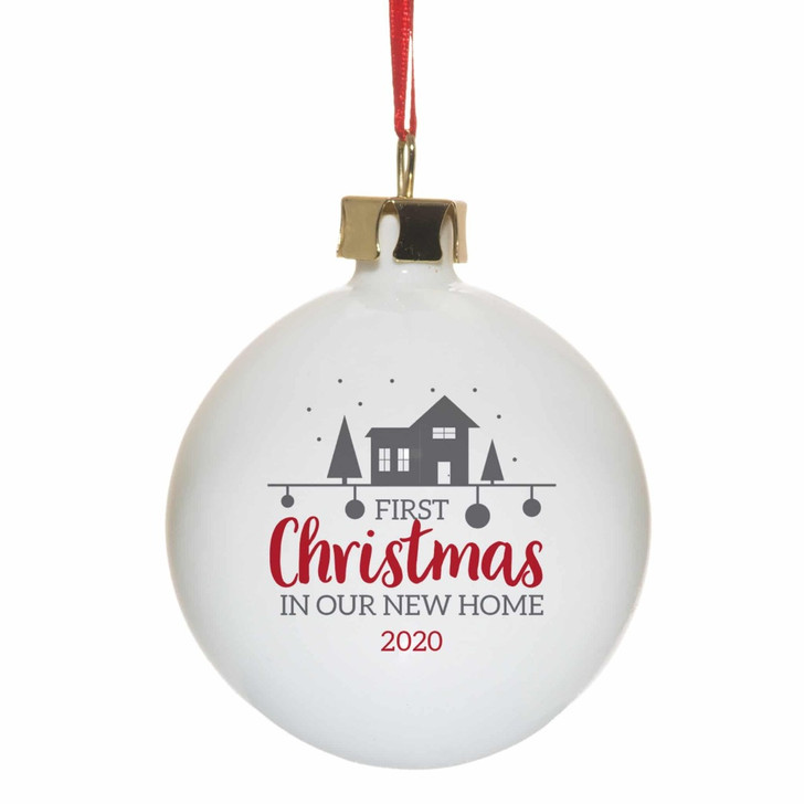 First Christmas In Our New Home Bauble