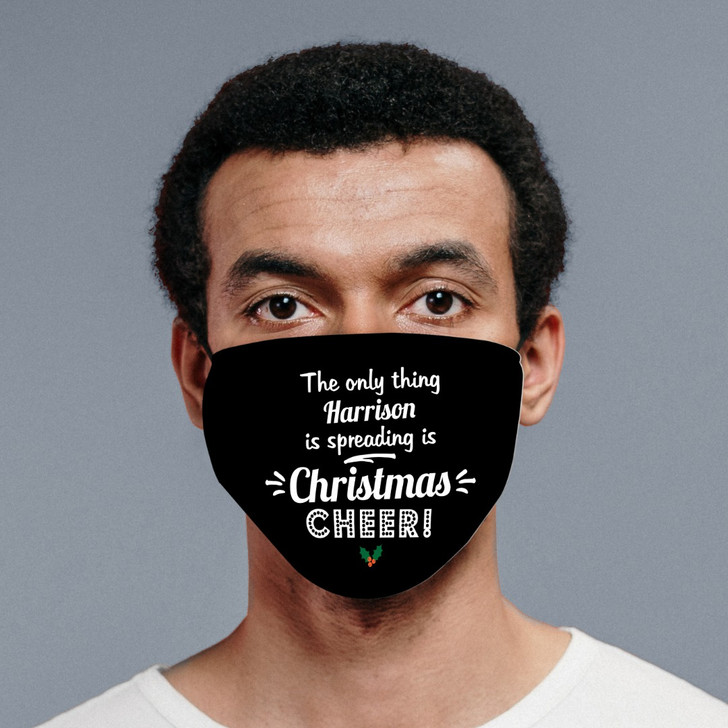 Personalised Spreading Christmas Cheer Face Covering