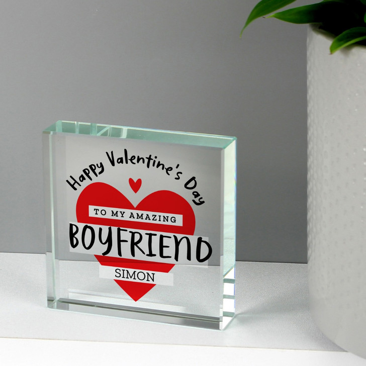 Personalised Valentine's Day Crystal Token