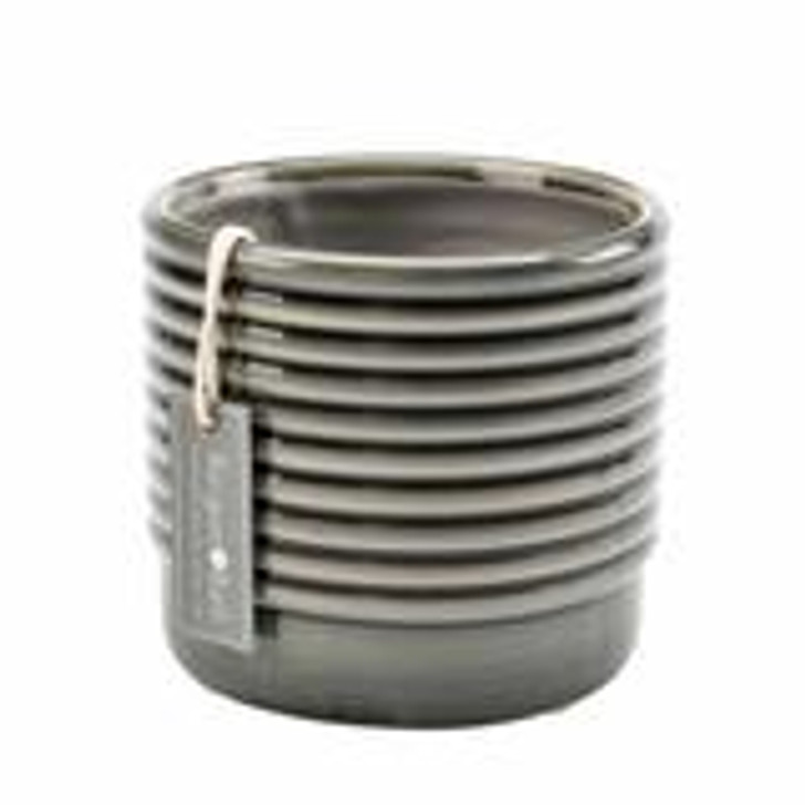 Oslo Grey Glazed Pot - Small