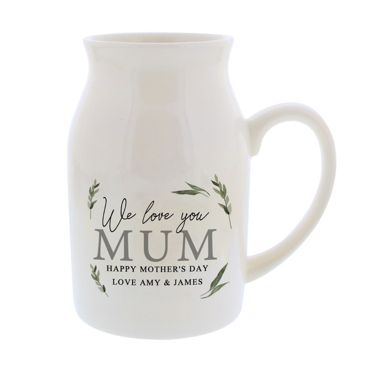 Personalised Botanical Flower Jug
