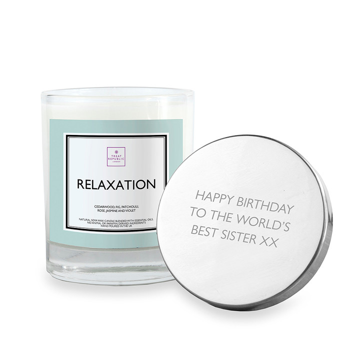 Personalised Relaxation Scented Candles