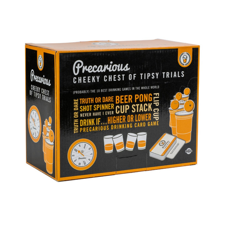 Precarious Cheeky Chest of Tipsy Trials Drinking Game Collective