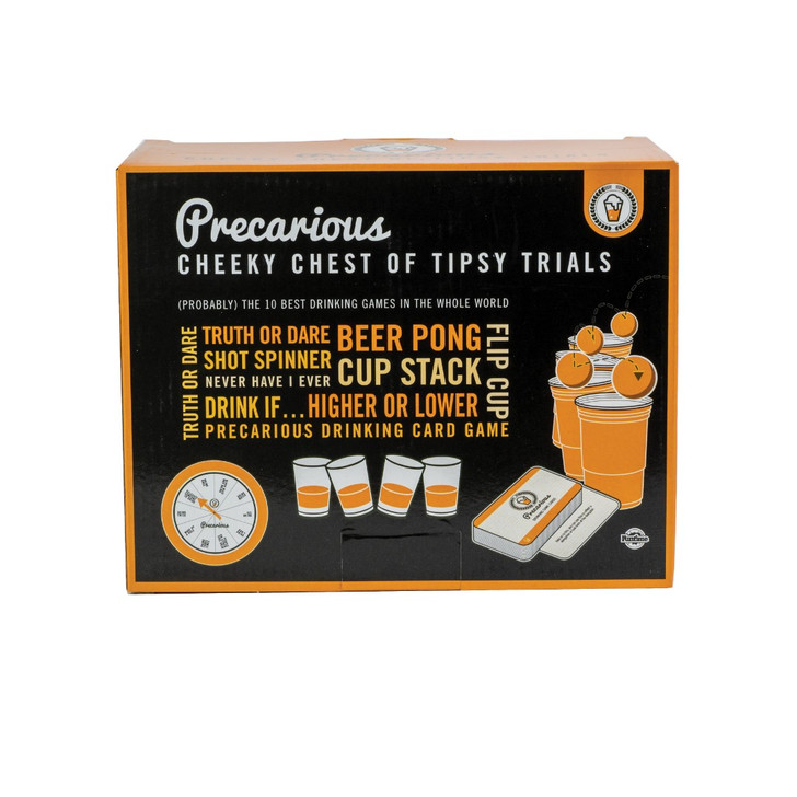 Precarious Cheeky Chest of Tipsy Trials Drinking Game Collective
