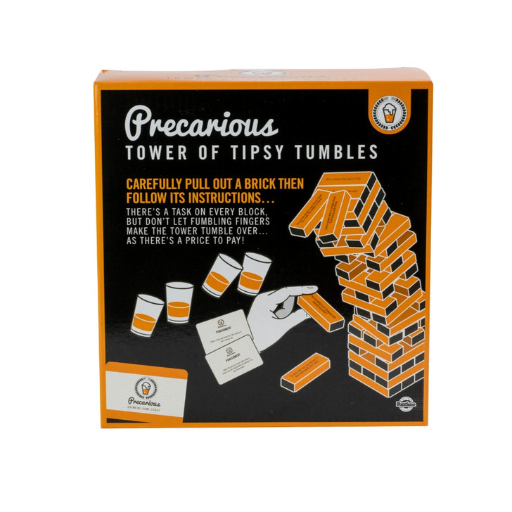 Precarious Tipsy Tumbles - Jenga Style Drinking Game