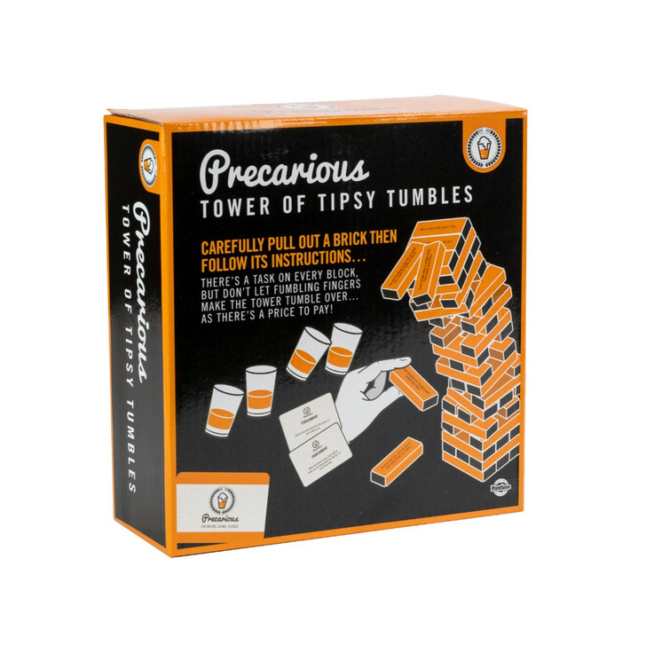 Precarious Tipsy Tumbles - Jenga Style Drinking Game