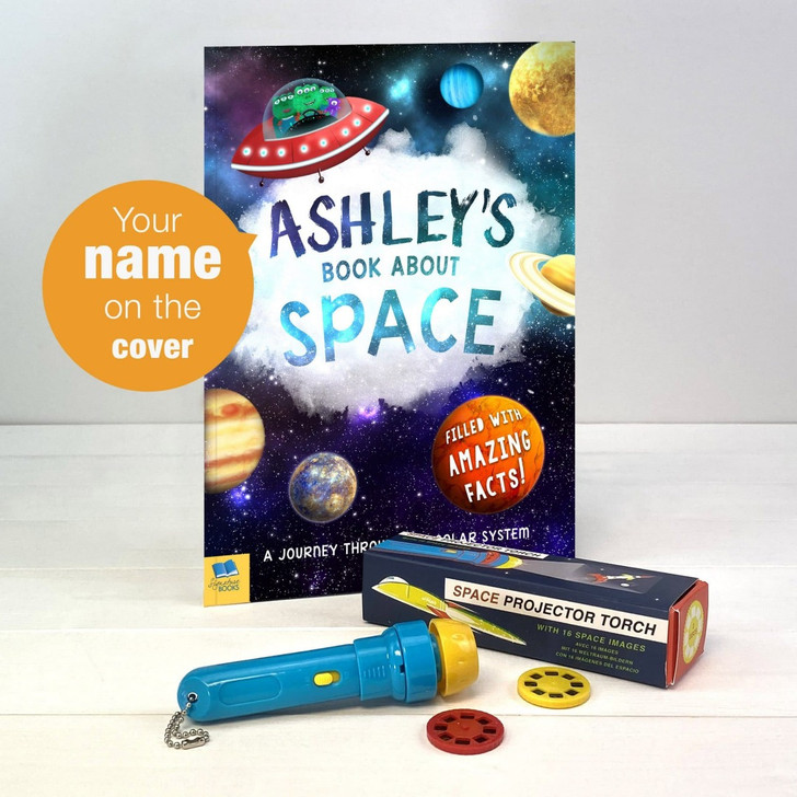 Personalised Book About Space and Toy Gift Set