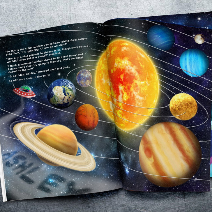 Personalised Book About Space and Toy Gift Set