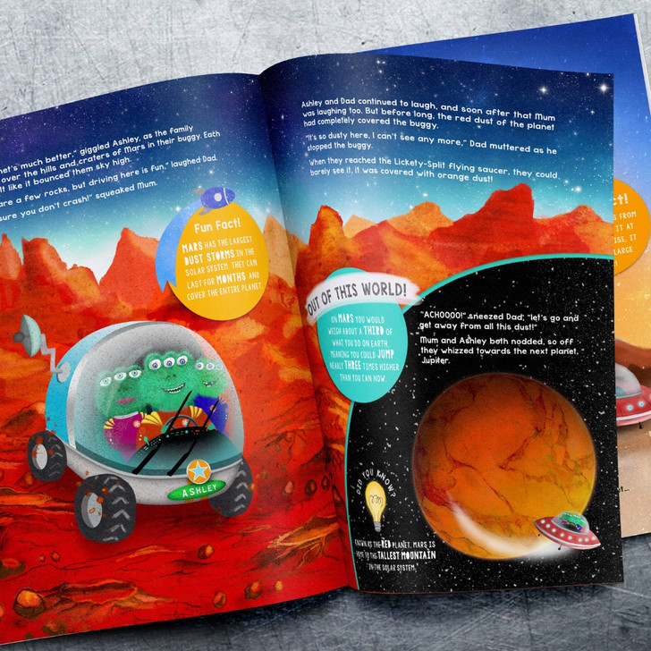 Personalised Book About Space and Toy Gift Set