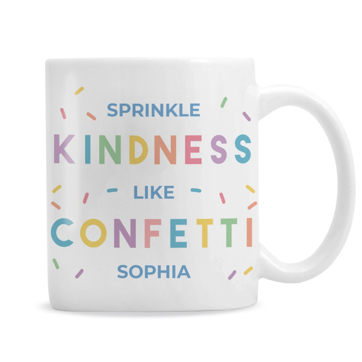 Personalised Sprinkle Kindness Like Confetti Mug
