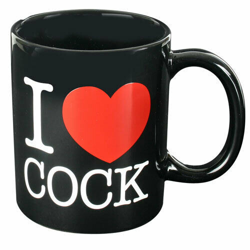 I Love Cock Mug - Black
