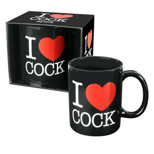I Love Cock Mug - Black