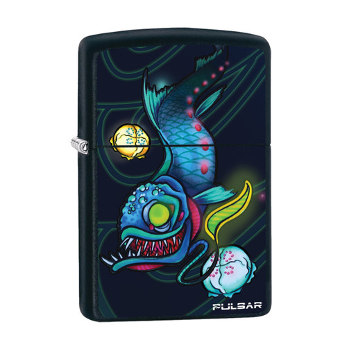Zippo Lighter Pulsar Psychedelic Dragonfish Matte Black