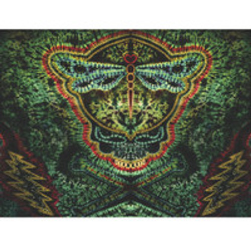 Feed A Hippie Tie-Dye Tapestry | Jolly Dragonfly | 60" x 72"