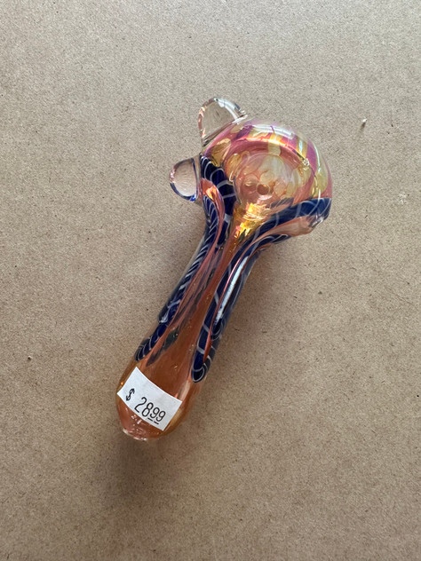 4" Rope & Bubbles Hand Pipe - #12646
