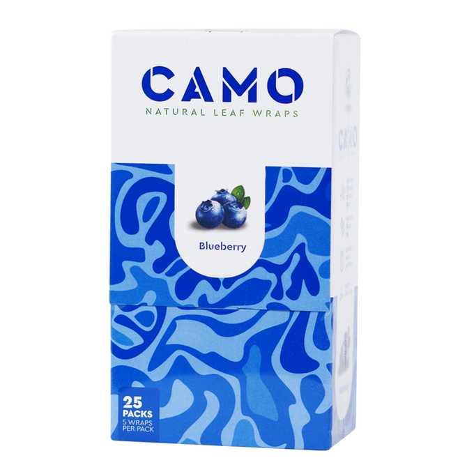 Afghan Hemp Camo Wraps 5pk - Blueberry