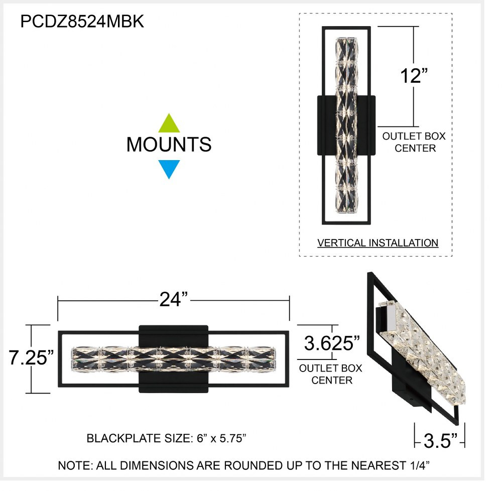 PCDZ8524MBK | dimension