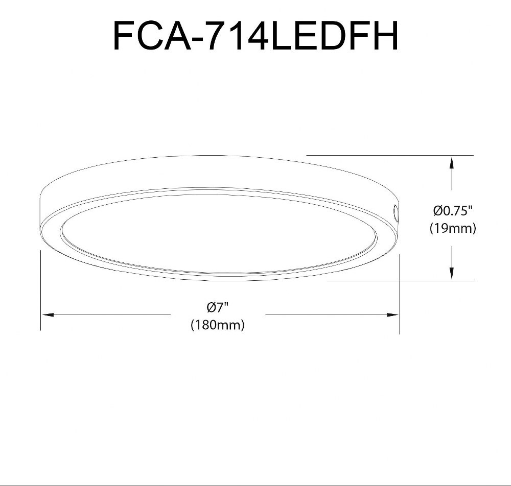 FCA-714LEDFH-MW | dimension