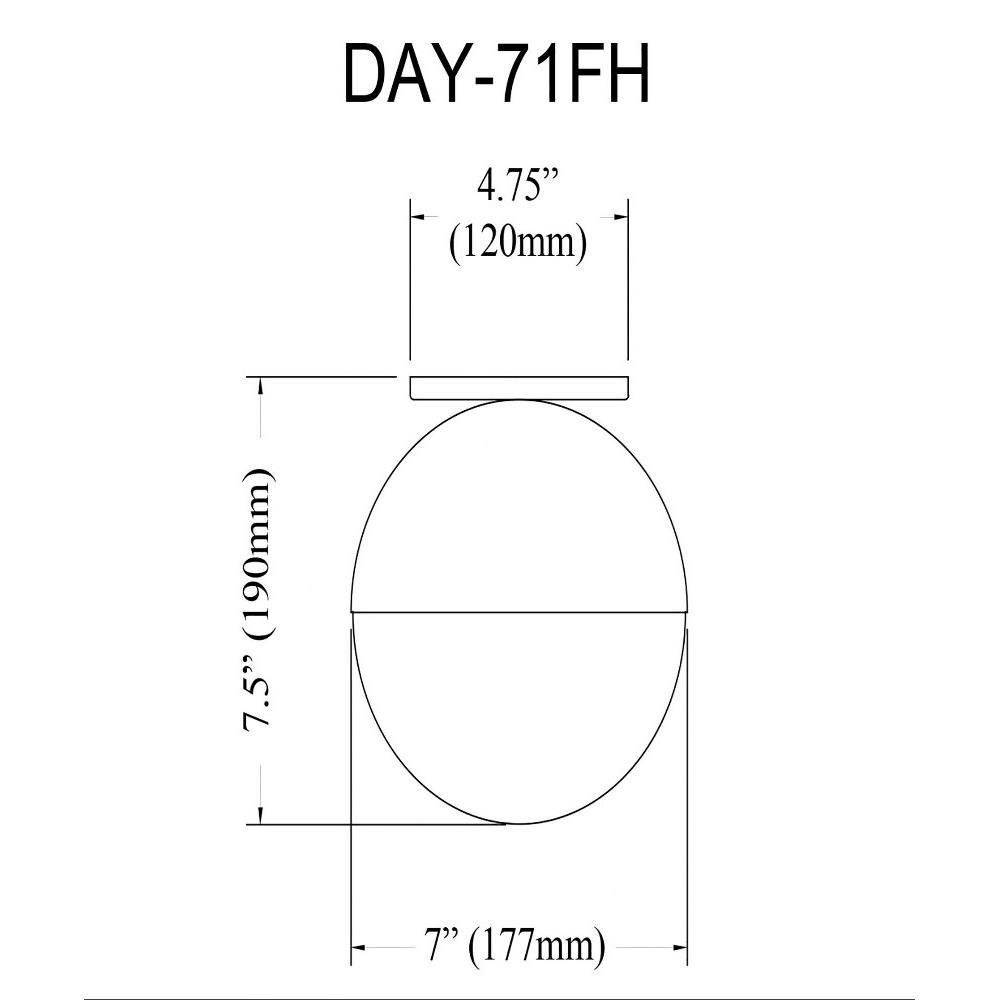 DAY-71FH-MB | dimension