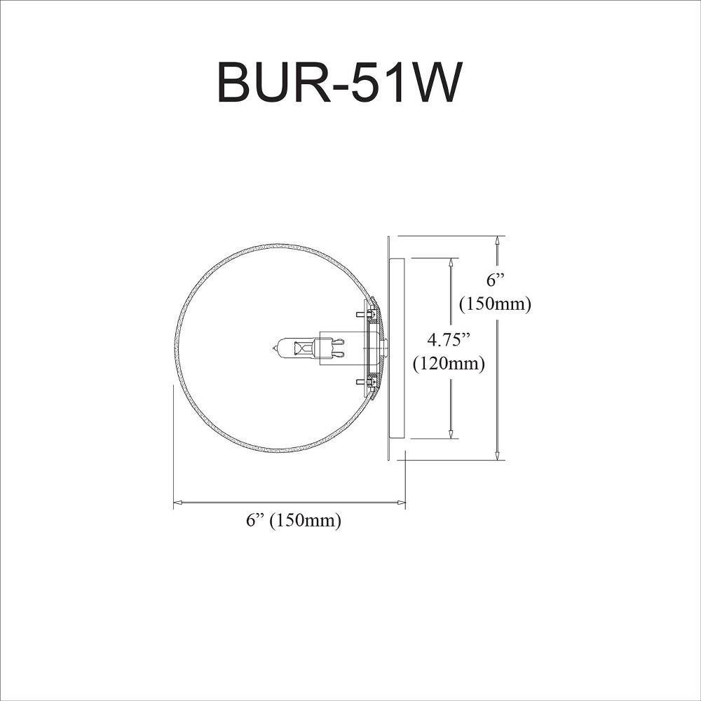 BUR-51W-AGB-CL | dimension