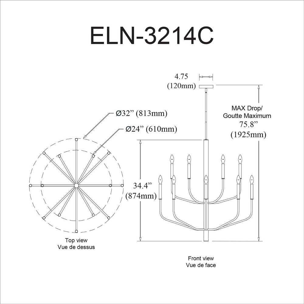 ELN-3214C-AGB | dimension