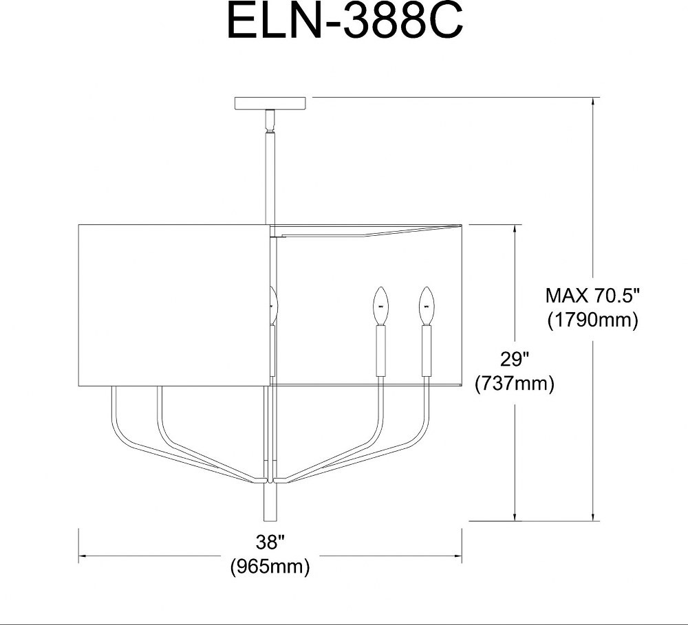 ELN-388C-MB-790 | dimension
