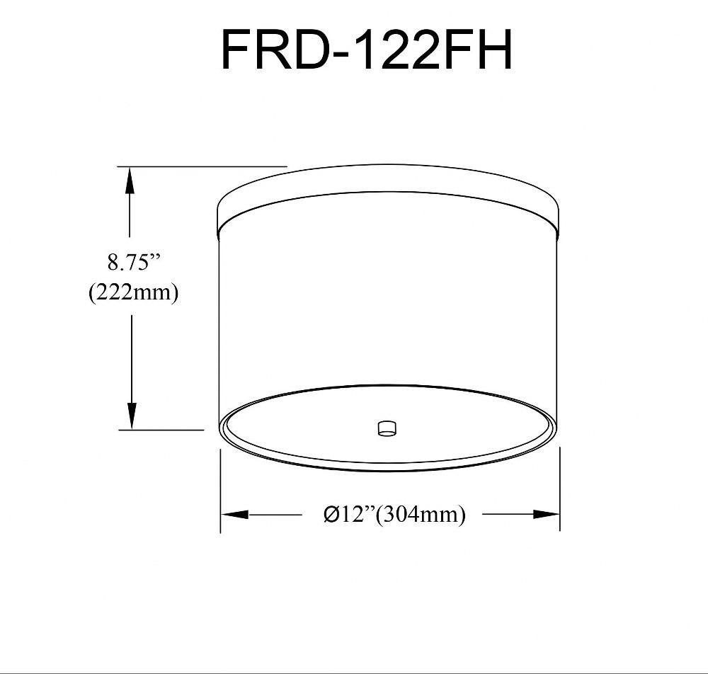 FRD-122FH-AGB-WH | dimension