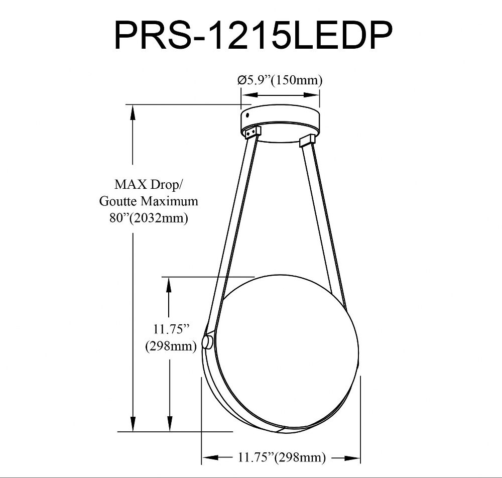 PRS-1215LEDP-AGB | dimension