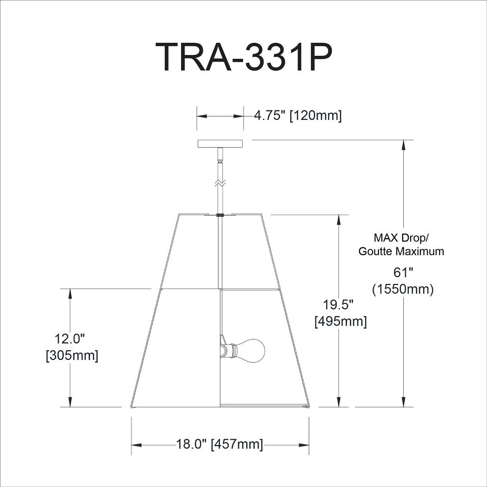 tra-331p-bk-crm | dimension